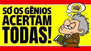 QUIZ DE CONHECIMENTOS GERAIS DIFÍCIL: SÓ OS GÊNIOS ACERTAM TODAS | NOVO QUIZ