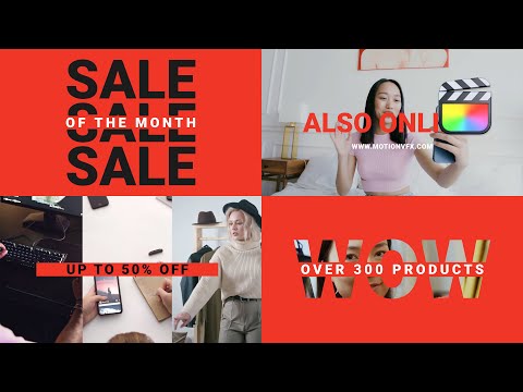 Sale Ad Modular Template for Final Cut Pro — MotionVFX
