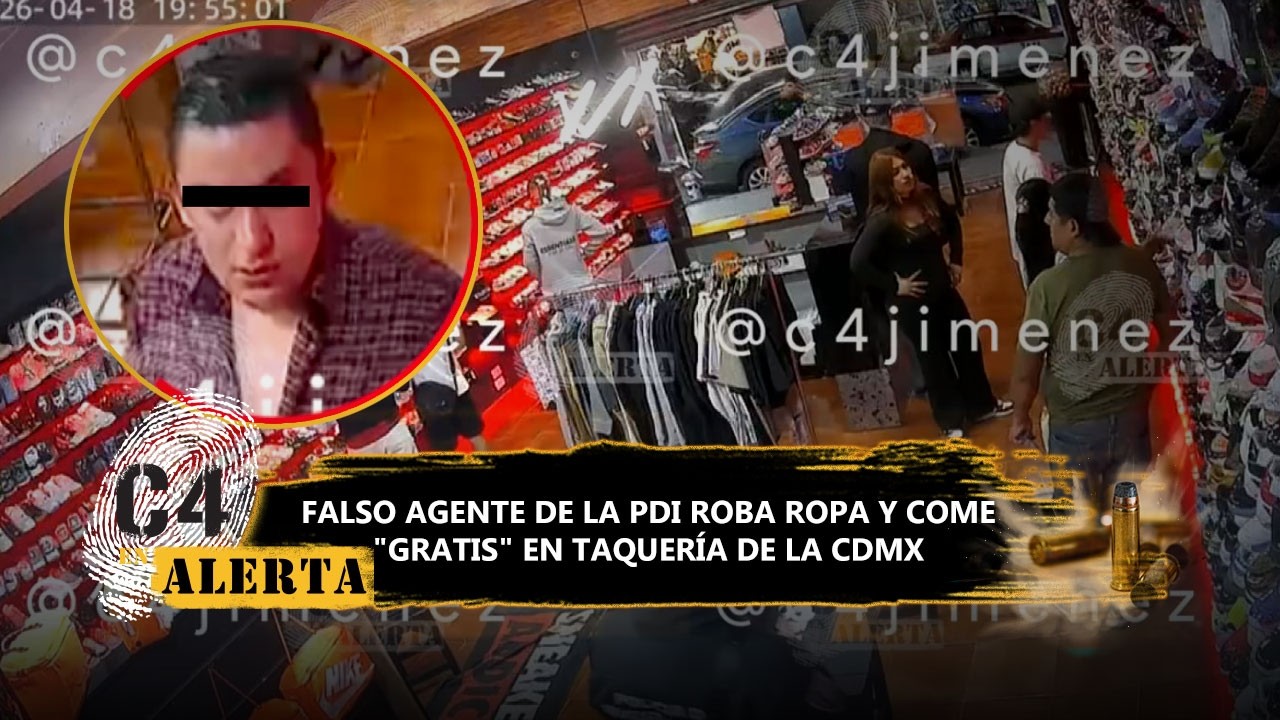 "Soy la tira": Zared se hace pasar por agente de la PDI en CdMx para no pagar en negocios