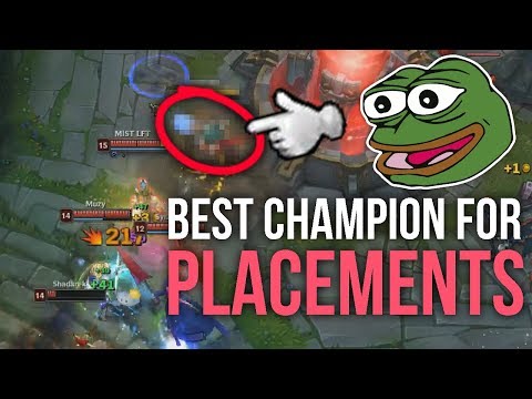 Imaqtpie - THE BEST CHAMPION TO WIN PLACEMENT MATCHES!
