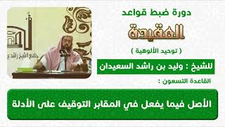 الاصل فيما يفعل في المقابر التوقيف على الادلة image