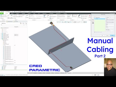 Creo Parametric - Manual Cabling Process (Video 3)