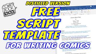Free Script Template for Comic Book Writers - How to Use Demonstration (Short Version)