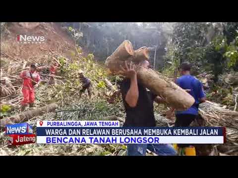 BENCANA TANAH LONGSOR PURBALINGGA MENUTUP AKSES JALAN DAN MERUSAK RUMAH WARGA