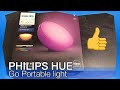 Philips Hue White Colour Amb LED Tischleuchte Go Unboxing Und Installation
