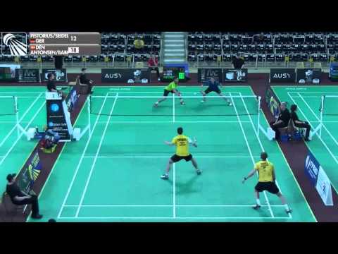 R32   MD   J Pistorius   M E Seidel vs K Antonsen   O Babic   French International 2015