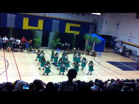 Keikis of Kawailehua Hula Ohana doing the owana