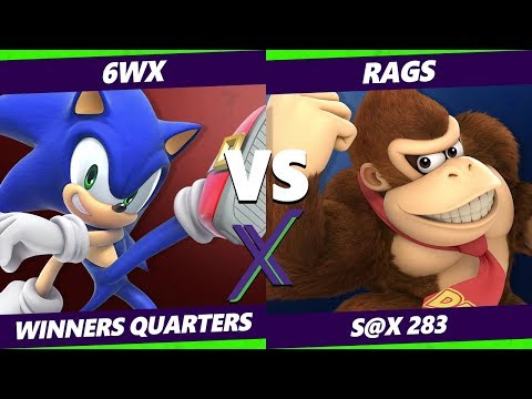 Smash Ultimate Tournament - 6WX (Sonic) Vs. Rags (DK, Pichu) S@X 283 SSBU Winners Quarters