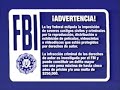 Blue FBI Warnings Spanish Version 2000 S