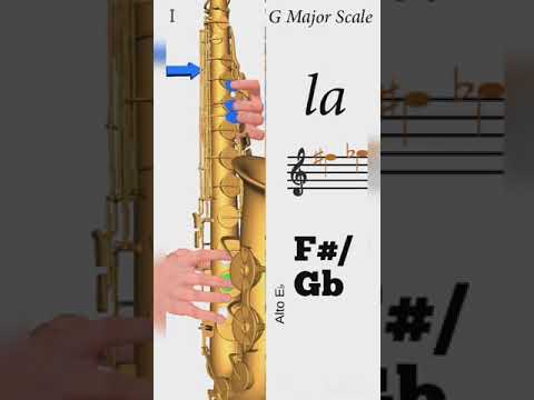 G MAJOR SCALE ON SAXOPHONE
