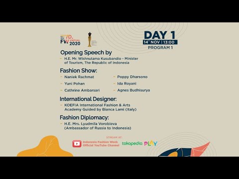 VIRTUAL INDONESIA FASHION WEEK 2020 DAY 1