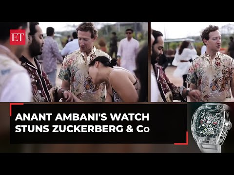 Anant Ambani's Rs 15-crore luxurious watch stuns Mark Zuckerberg and Priscilla Chan