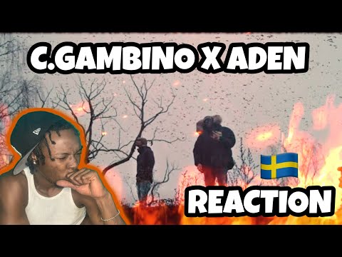 AMERICAN REACTS TO SWEDISH DRILL RAP! C.Gambino - Buntar ft. Aden [Officiell Video] REACTION