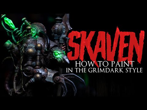 Paint SKAVEN in the Grimdark Style || Use REAL HAIR & OSL glow on Minis || Warhammer Age of Sigmar