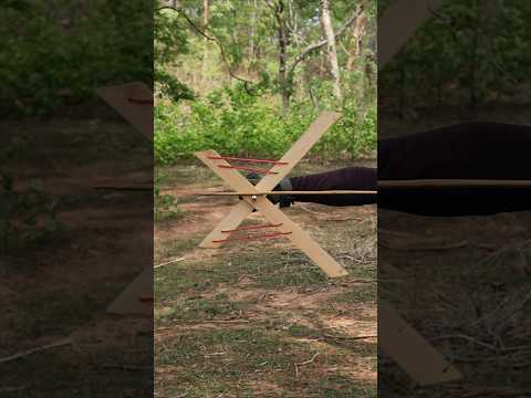 Bamboo Creation Of Bow And Slingshot An Arrow #diy #craft #youtubeshorts #wood #bamboo