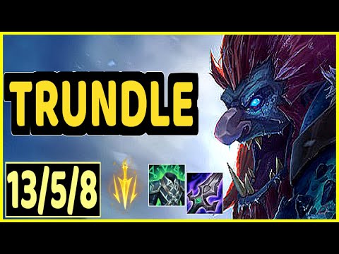 TRUNDLE VS WARWICK - 13/5/8 KDA JUNGLE GAMEPLAY