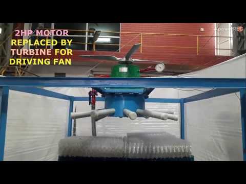 Hydro turbine for drive of cooling tower fan, capacity: as a...