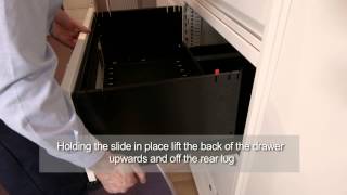 Bisley LateralFile Drawer removal instructions