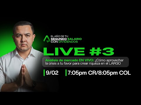 Análisis EN VIVO: ¿Cómo aprovechar la crisis a tu favor para crear riqueza en el LARGO plazo?