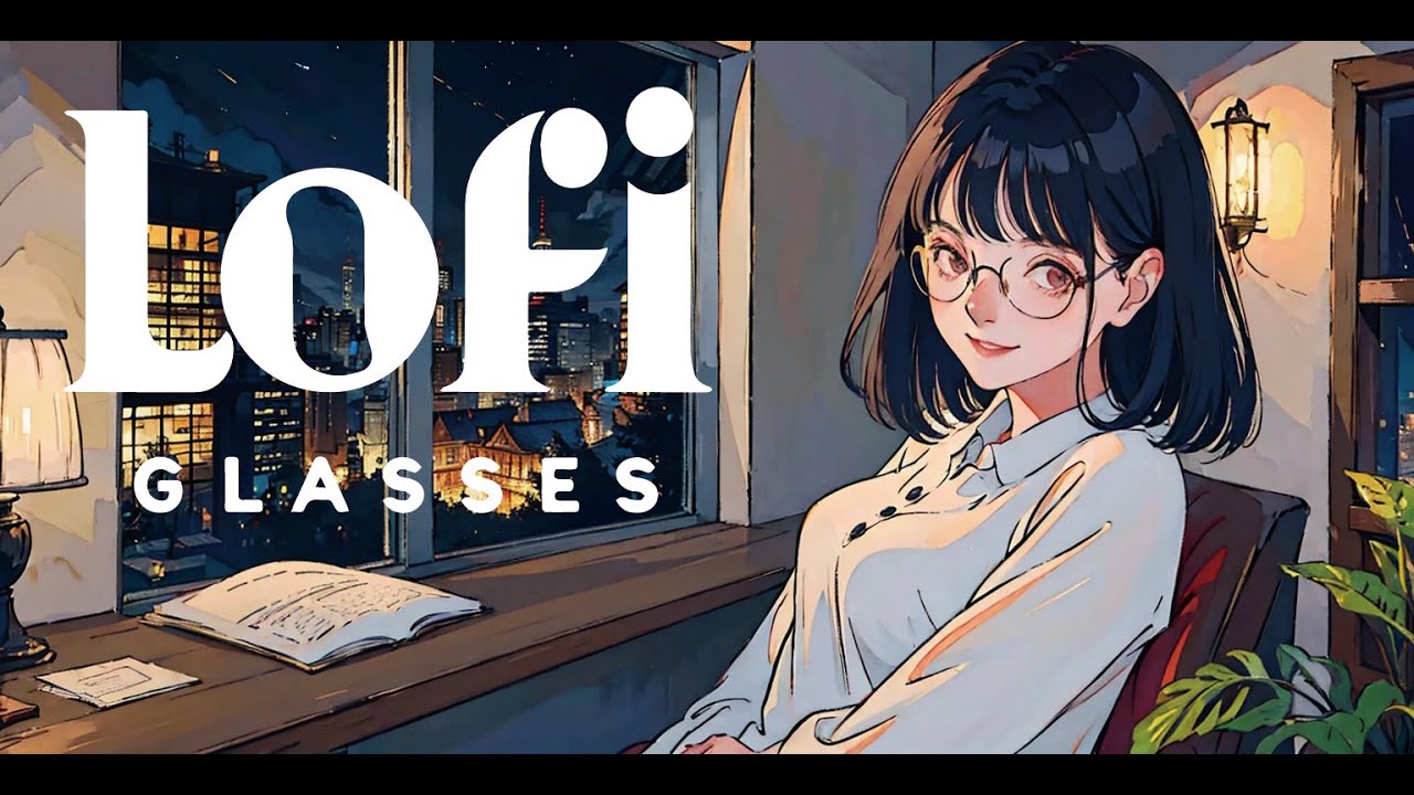 Chill & Study in 80's Tokyo 🌆 🌙 | Lo-fi Playlist for Relaxed Productivity | lofi glasses 👓 |