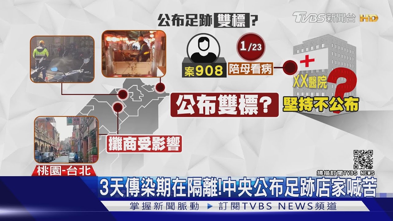 案908去哪間醫院? 僅公布足跡遭疑雙標