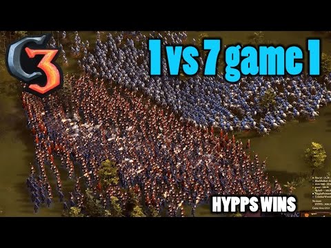 1vs7 in multiplayer First Game | Cossacks 3 gameplay