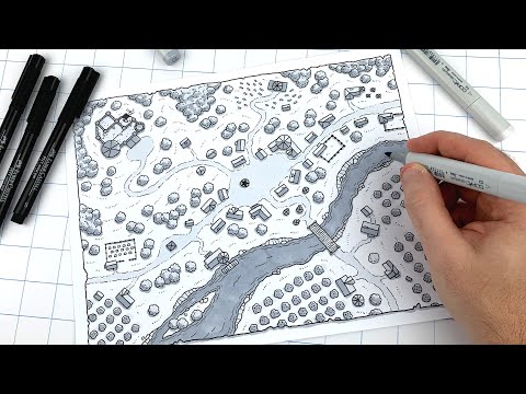 How to Draw Your Own D&D Town Map!