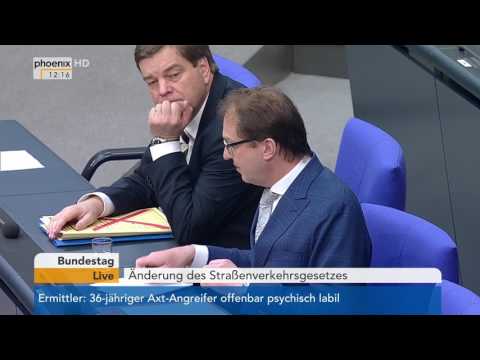 Bundestag: Debatte zur Änderung des Straßenverkehrsgesetzes am 10.03.2017
