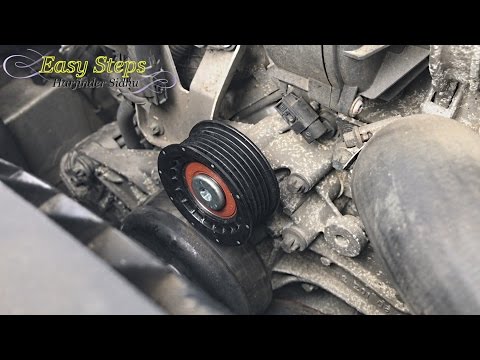 How to Change Idler Pulley on Mercedes E500 | W211 | Replace Broken Pulley on Mercedes