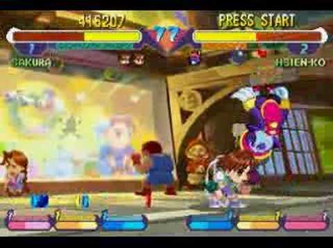 BS: games 10# super Gem fighters, Sakura vs Lei-lei