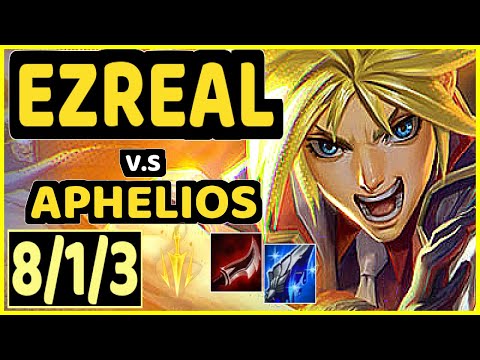 ABLE (EZREAL) vs APHELIOS - 8/1/3 KDA BOTTOM ADC GAMEPLAY - KR Ranked GRANDMASTER