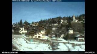 preview picture of video 'Val d'Anniviers Vercorin webcam time lapse 2010-2011'