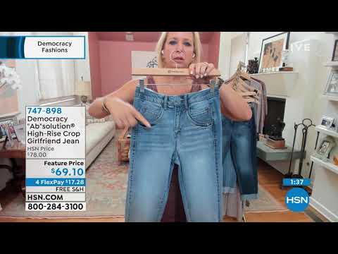 Democracy "Ab"solution HighRise Cropped Girlfriend Jean