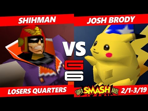 Genesis 6 SSB64 - FCK SPK | Josh Brody (Pikachu) Vs. Shihman (Falcon) Smash 64 Tournament LQ