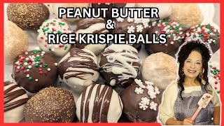 PEANUT BUTTER & RICE KRISPIE BALLS  #subscribe #trending #homemade #recipe #new #christmas #food