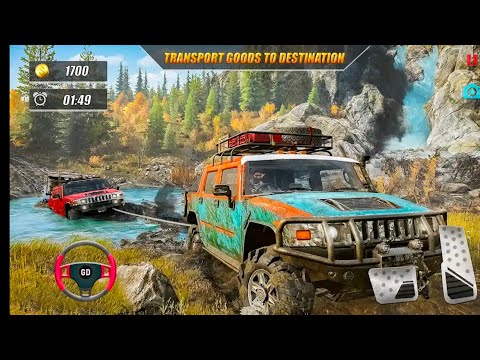 Offroad Hummer Jeep Driving Simulator - 4x4  Car Stunt Hill Drive - Android GamePlay