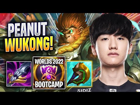 PEANUT IS SO CRAZY WITH WUKONG! - GEN Peanut Plays Wukong JUNGLE vs Lee Sin! | Bootcamp 2022
