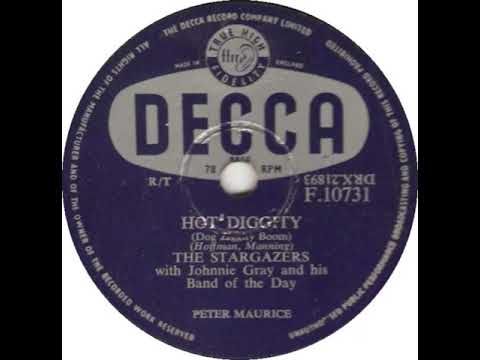 UK New Entry 1956 (86) Stargazers - Hot Diggity (Dog Ziggity Boom)
