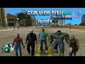 GTA Vice City Super Hero Mods Ghost Rider Hulk Thor Spider Man Cleo Mods PC