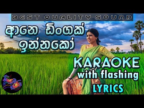 Ane Dingak Innako Karaoke with Lyrics (Without Voice)