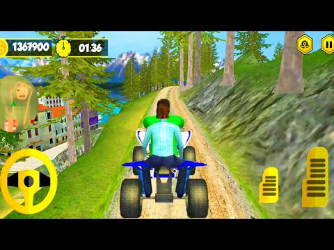 ATV Bike Racing Game - Mountain Taxi ATV Bike Driving Game - Quad Bike Game