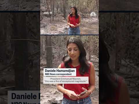 A fire in the Fontainebleau forest near Paris forces evacuations