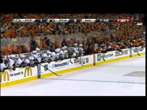 Fights in Round 1 Game 3 Flyers vs Penguins