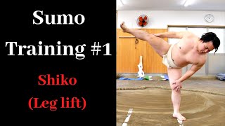 Sumo Training #1 - Shiko (Leg lift)