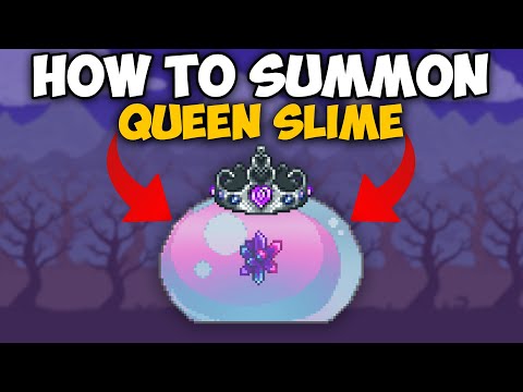 Terraria How To Summon Queen Slime and Get Gelatin Crystal