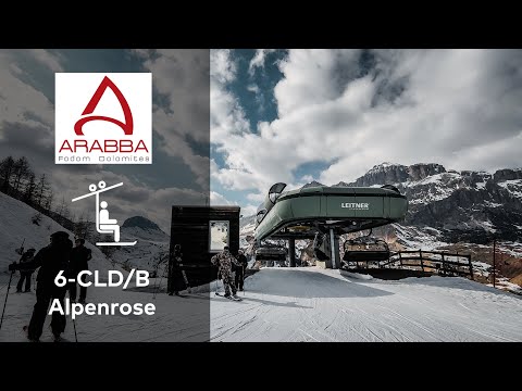6-CLD/B Alpenrose | Arabba - Marmolada | GoPro Timelapse 2K with GPS Data #dolomitisuperski