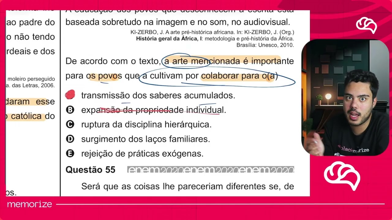 Resolução em Vídeo — Questão 54 ENEM 2020