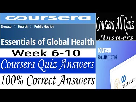 Essentials of Global Health Coursera Quiz Answers Week 1 5 All Quiz Answers