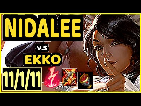 BGOB (NIDALEE) vs EKKO - 11/1/11 KDA JUNGLE CHALLENGER GAMEPLAY - BR