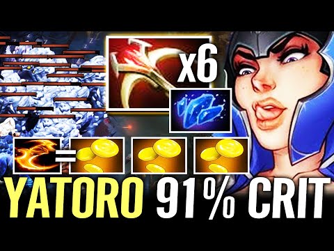 🔥 YATORO Luna x6 Bounce + Daedalus — 91% Proc Critical Strikes 1KILL3 Strongest Carry Dota 2 Pro